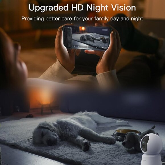 ARENTI Camera Indoor Pet/Baby Monitor/Home Security AI Motion Detection Tracking - Picture 4 of 9